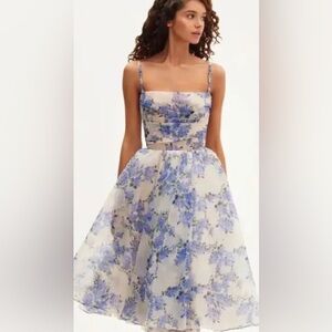 Milla hydrangea floral dress